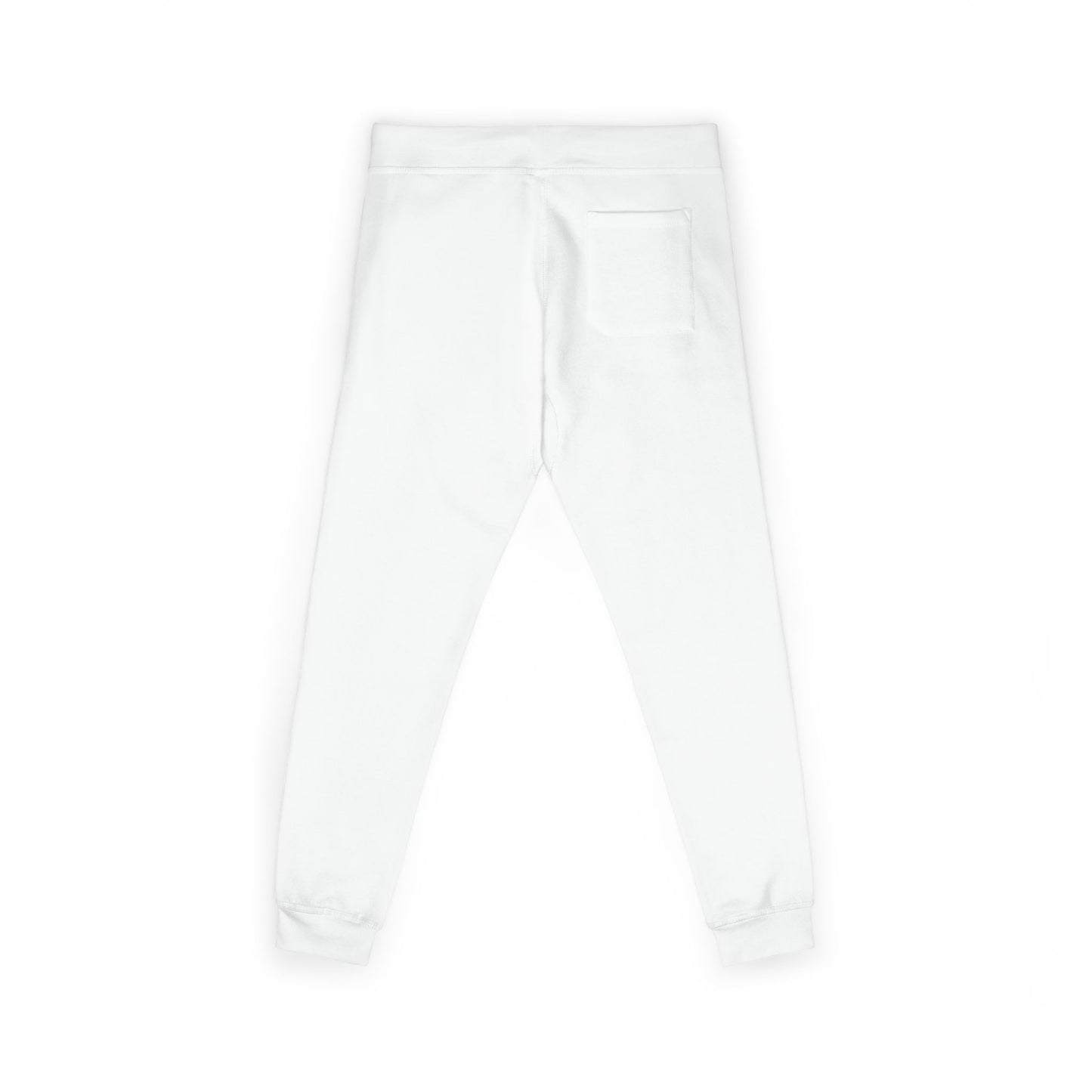 Embroidered Floral Pocket Sweatpants — White Fleece Joggers