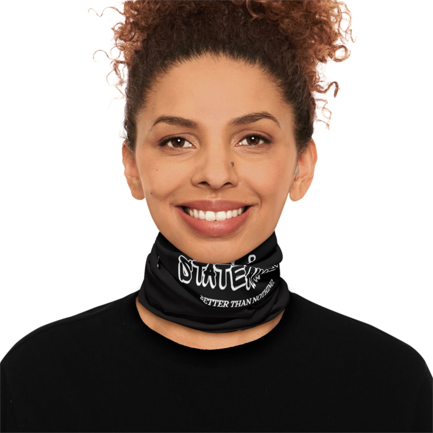 Winter Neck Gaiter — 'District Statewear' Crown Logo Drawstring Face Mask