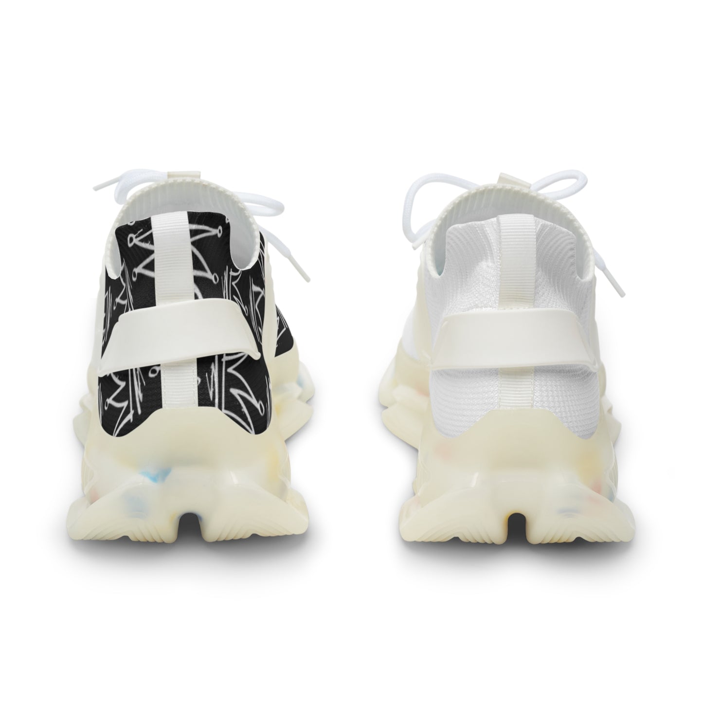 Men's Crown Pattern Mesh Sneakers — Lightweight Athletic Fashion Shoes