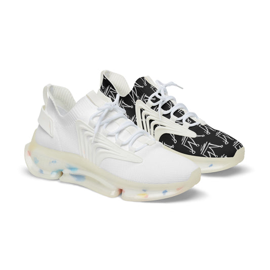 Men's Crown Pattern Mesh Sneakers — Lightweight Athletic Fashion Shoes